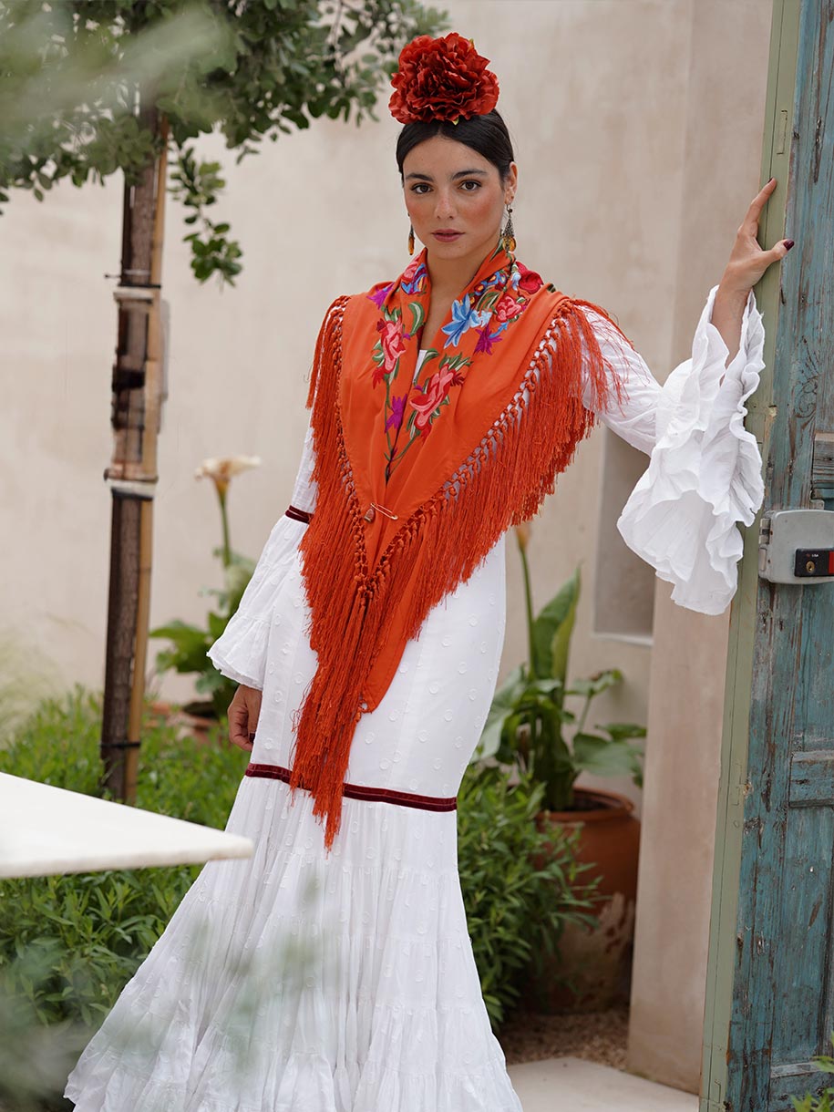 MANTONCILLO BORDADO ORANGE