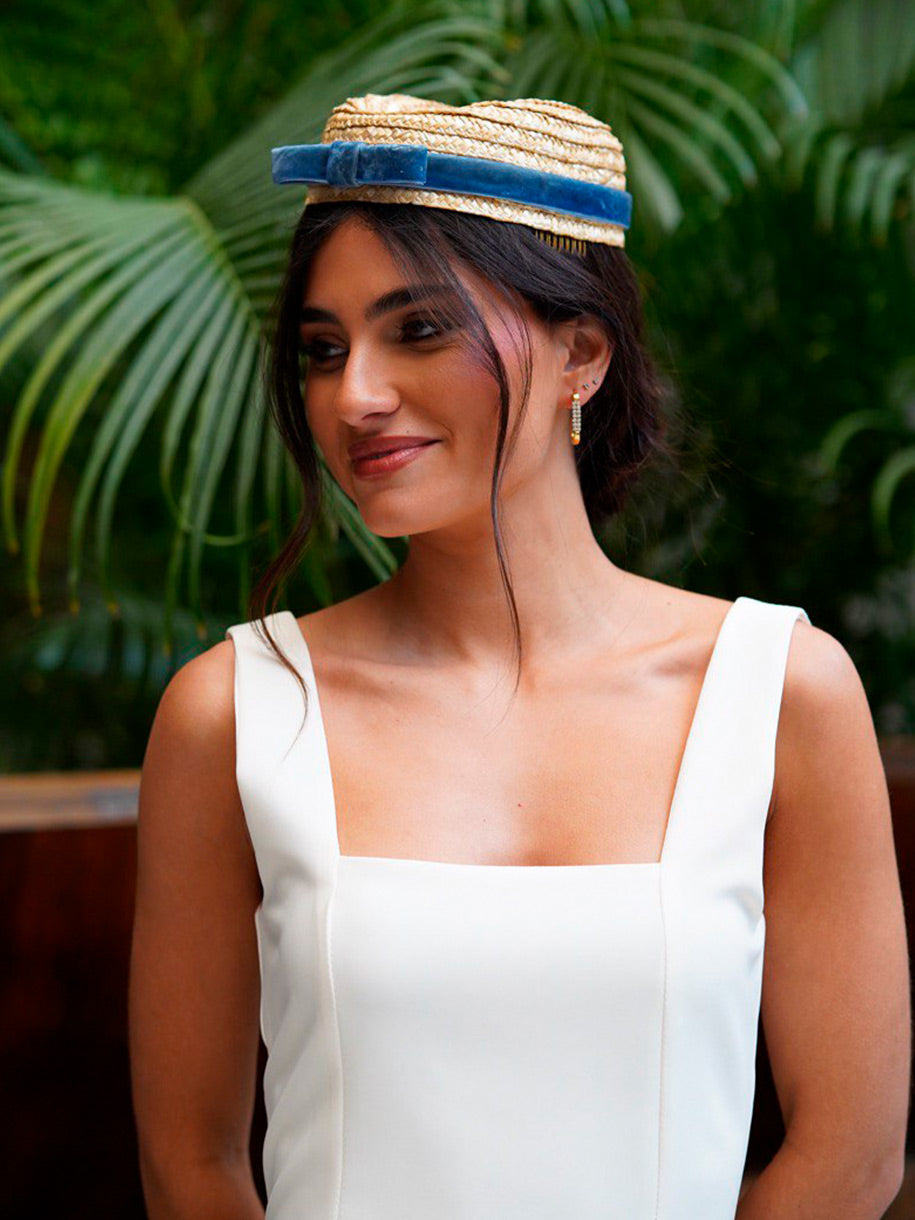 TOCADO LAZO TERCIOPELO