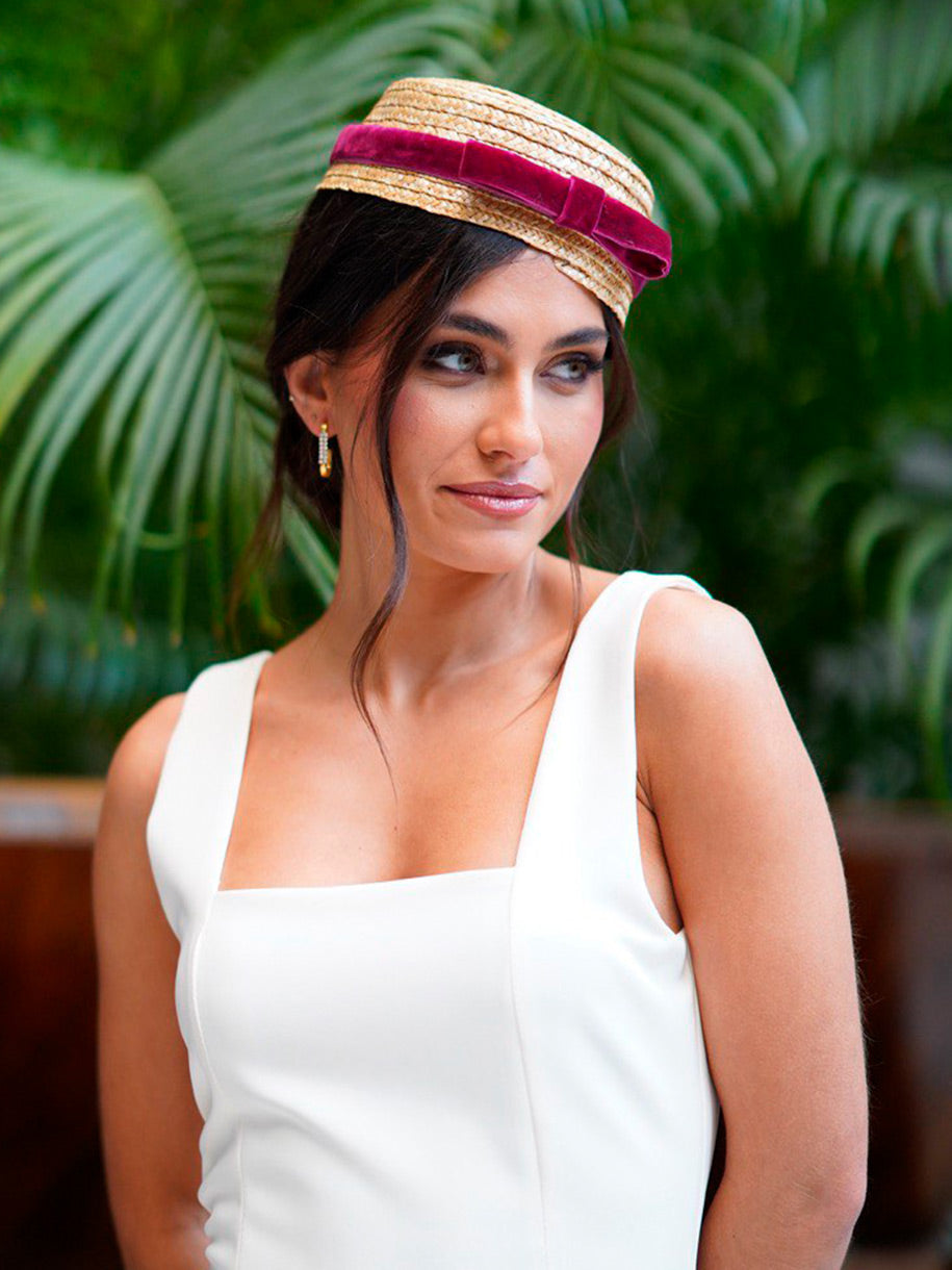 TOCADO LAZO TERCIOPELO