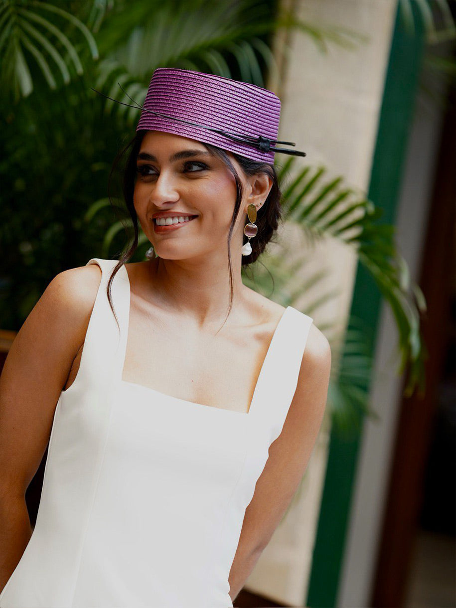 Tocado de invitada de invitada a boda