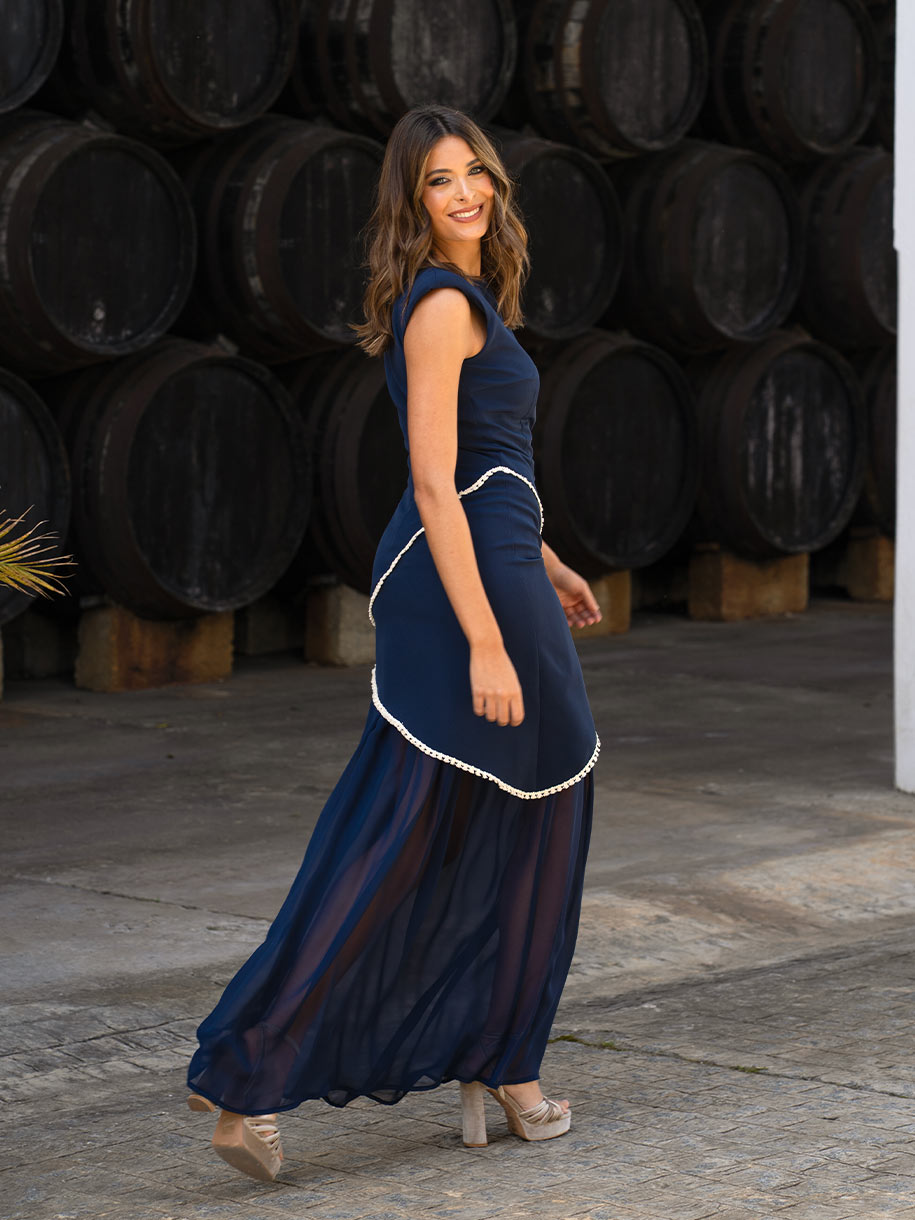 Vestido de invitada largo