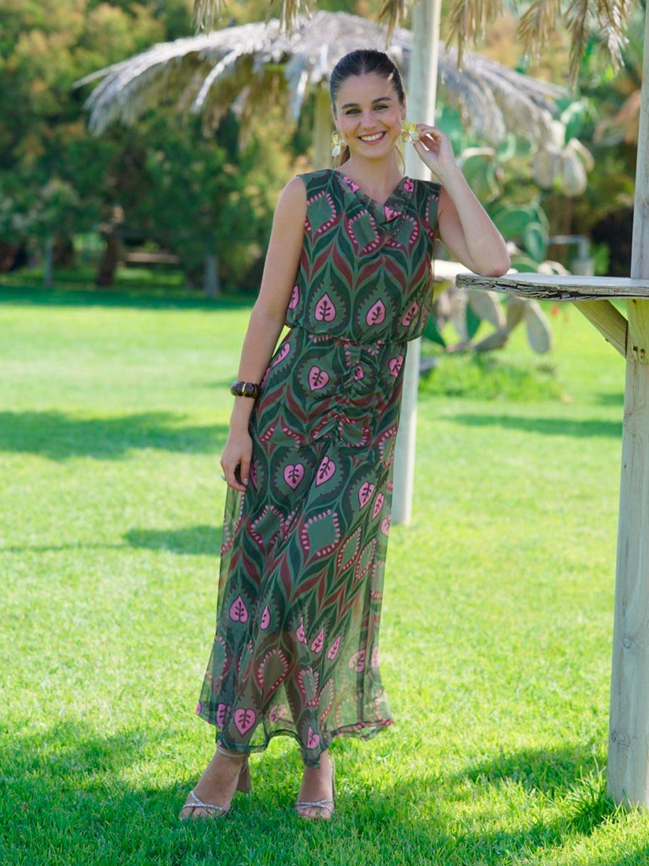 Vestido verde de fiesta
