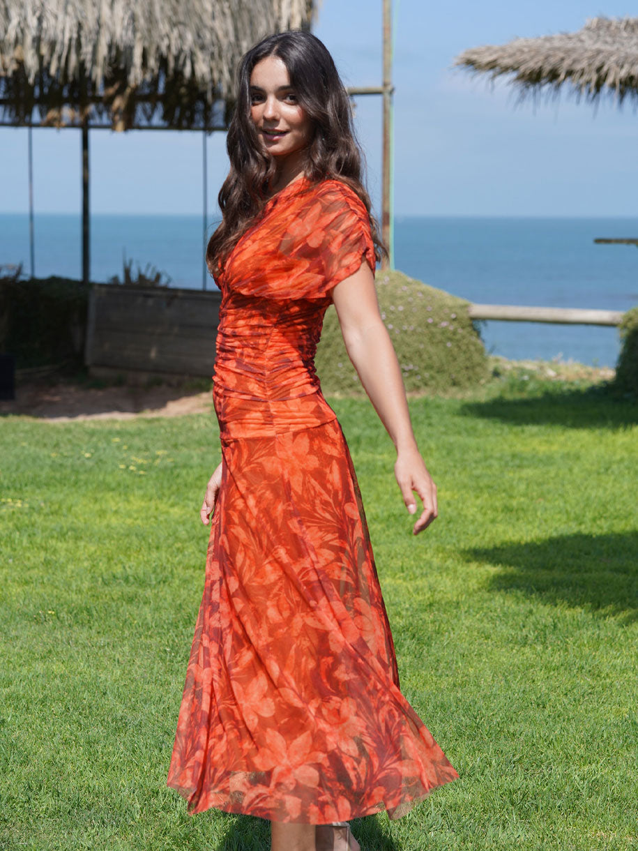 Vestido con escote V