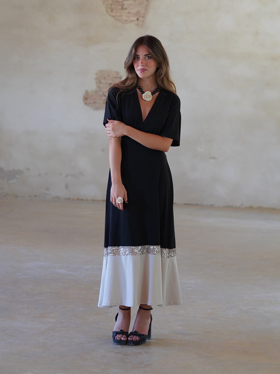 VESTIDO GLAM PAILLETES