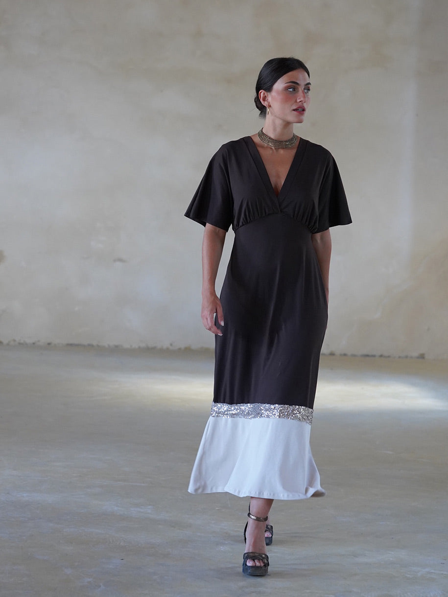 VESTIDO GLAM PAILLETES