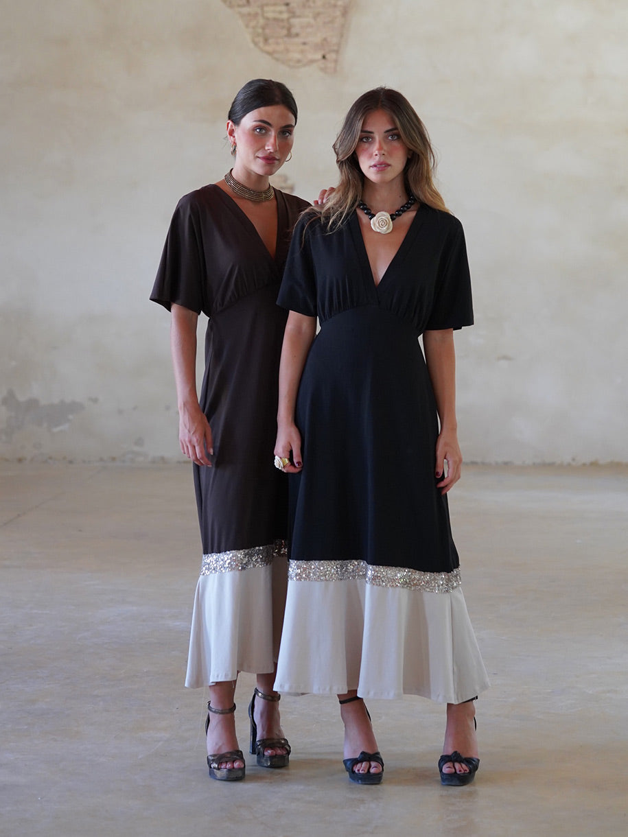VESTIDO GLAM PAILLETES