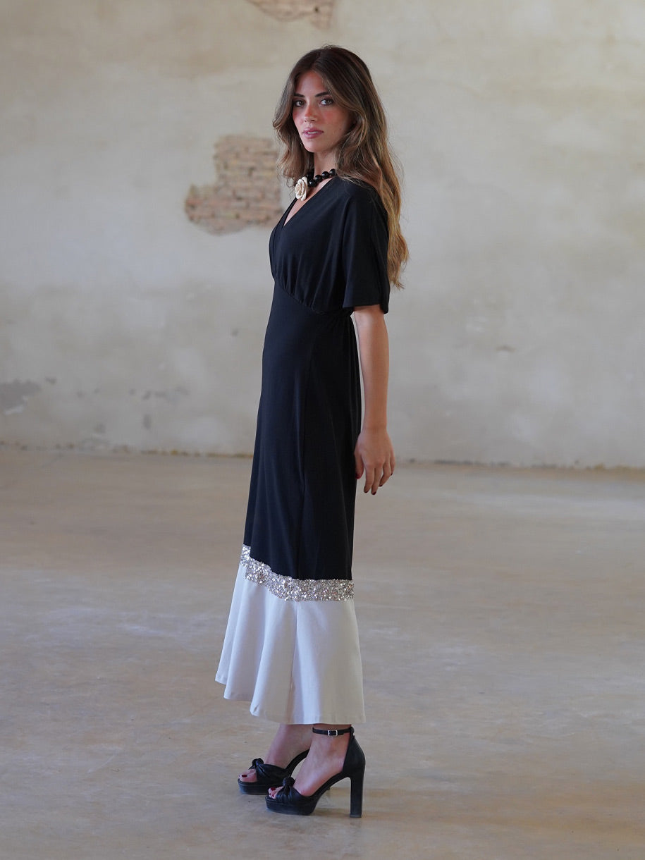 VESTIDO GLAM PAILLETES