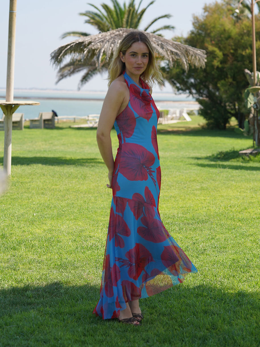 Vestido midi de fiesta