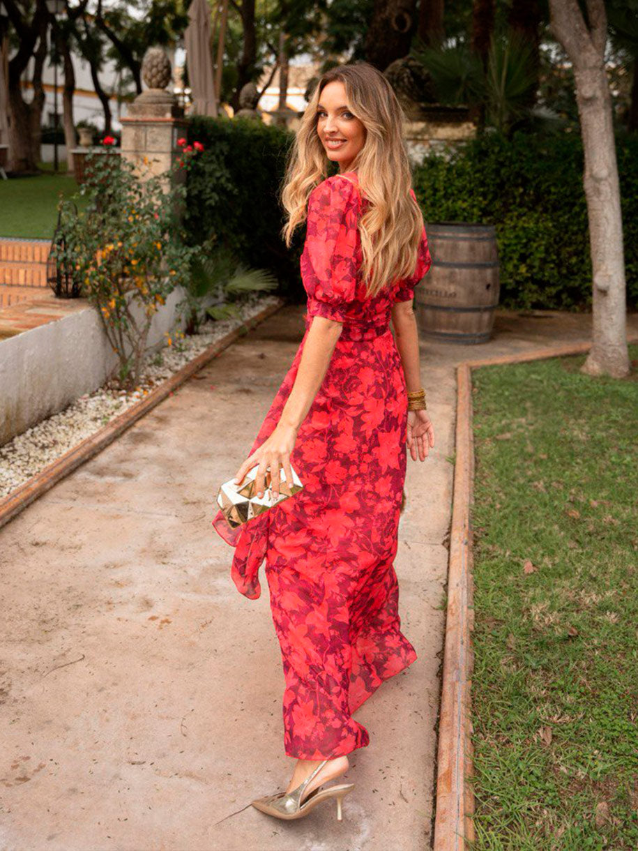 Vestido largo para boda de día
