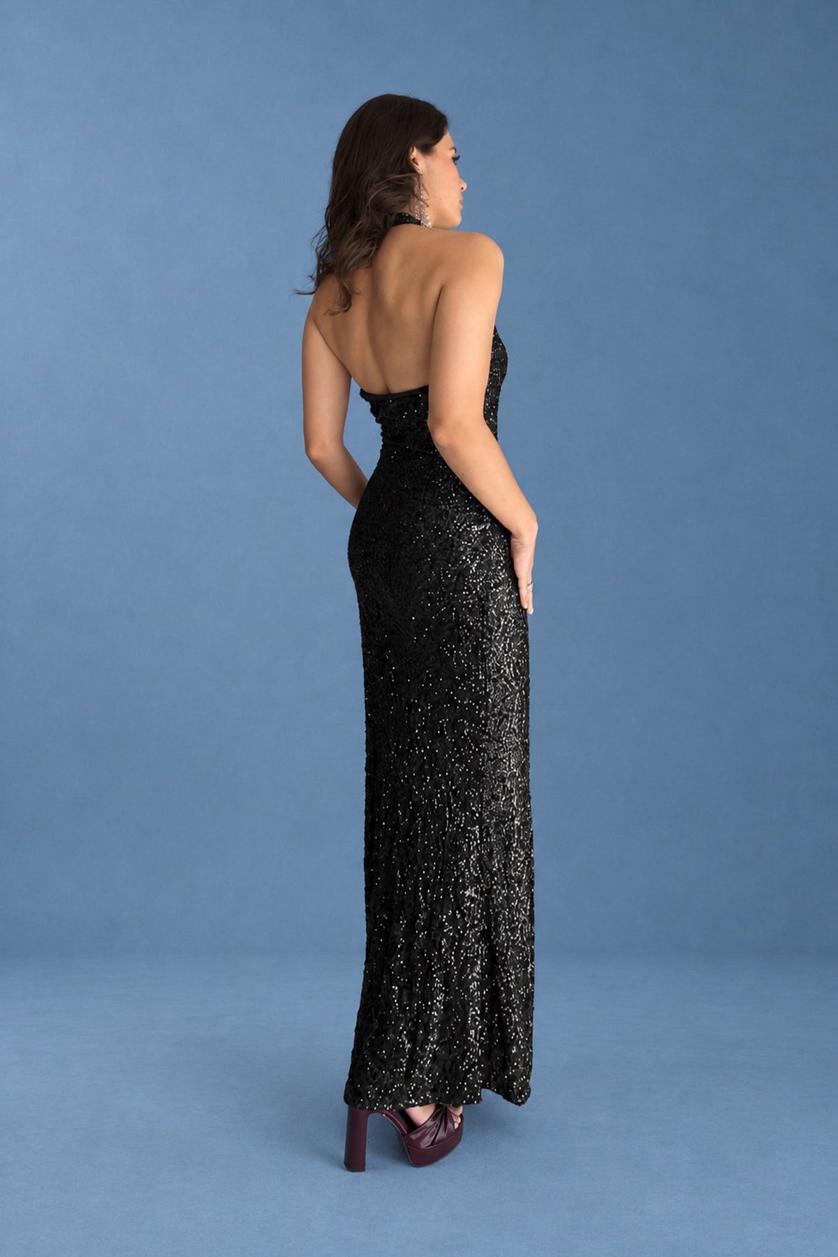 VESTIDO LENTEJUELAS LAZADA