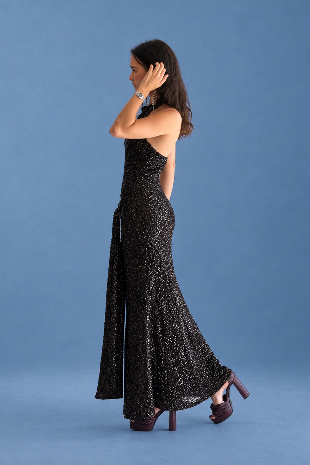 VESTIDO LENTEJUELAS LAZADA