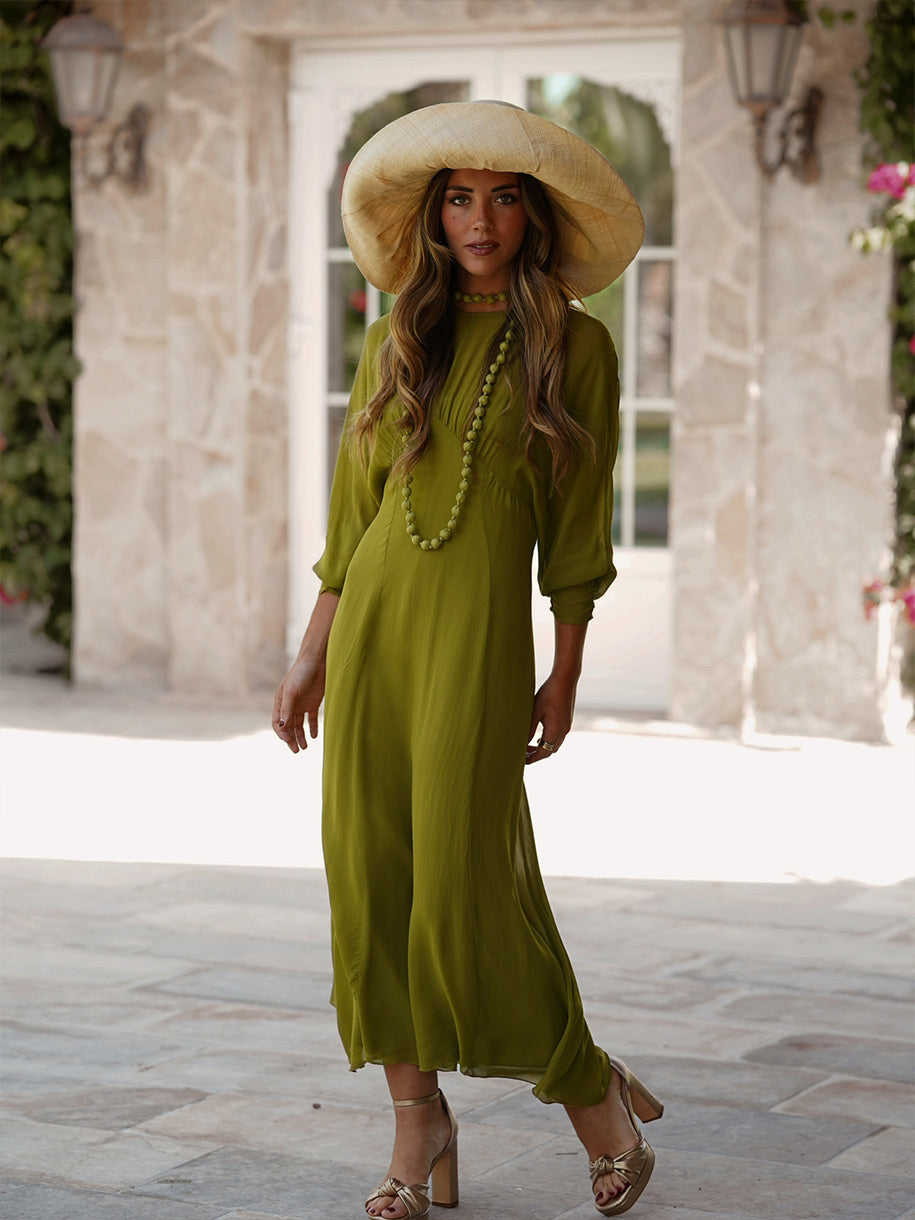 Vestido midi de invitada