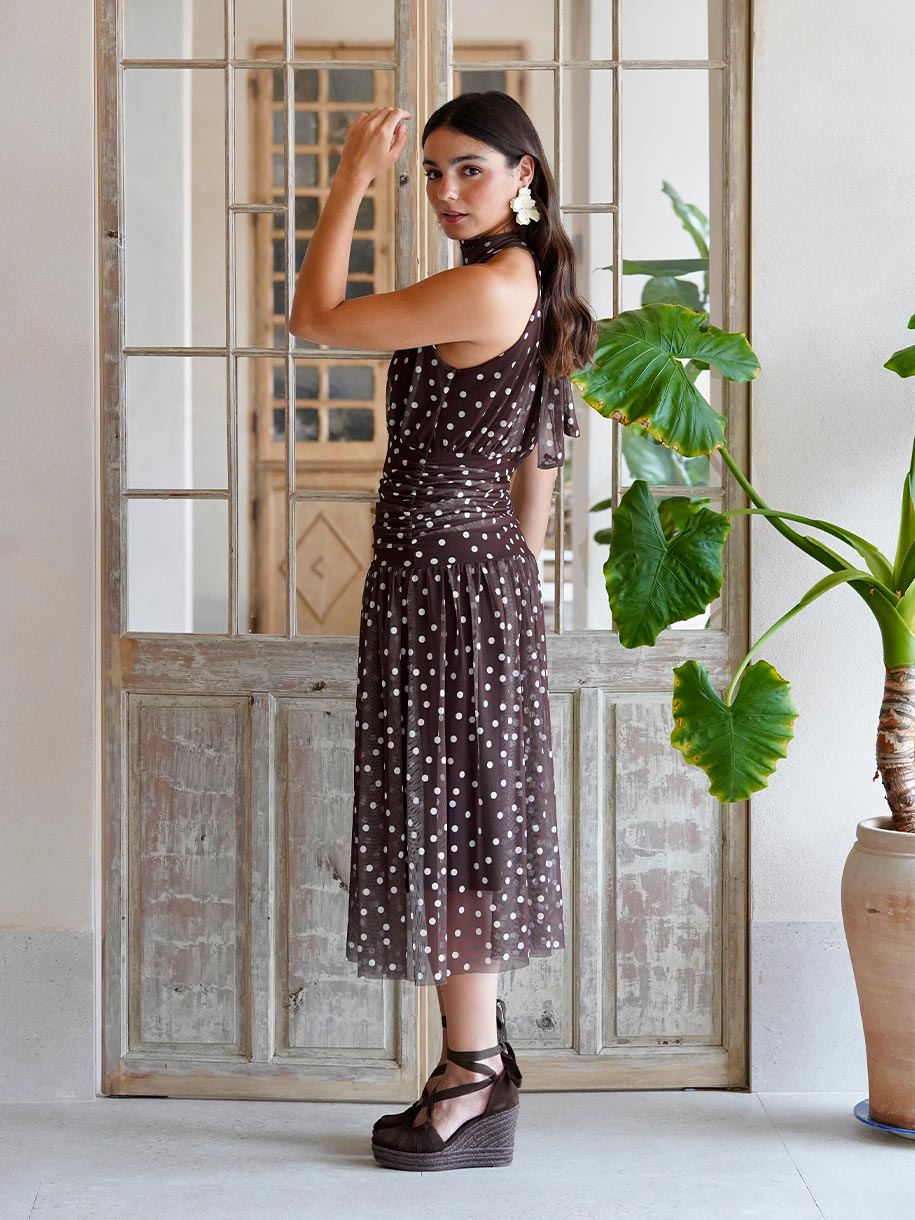 Vestido de lunares para feria
