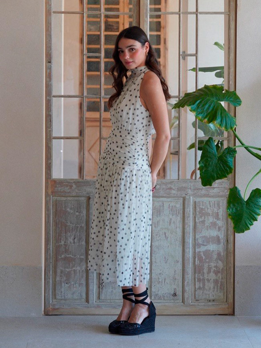 Vestido de invitada de lunares