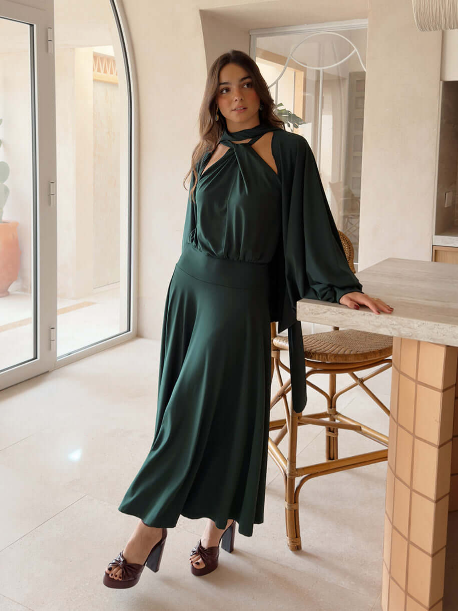 Vestido para feria con capita