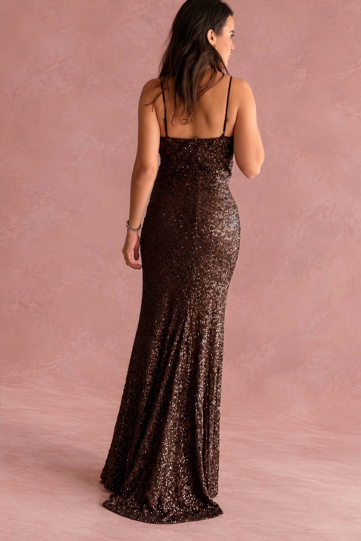 VESTIDO PAILLETES MAR