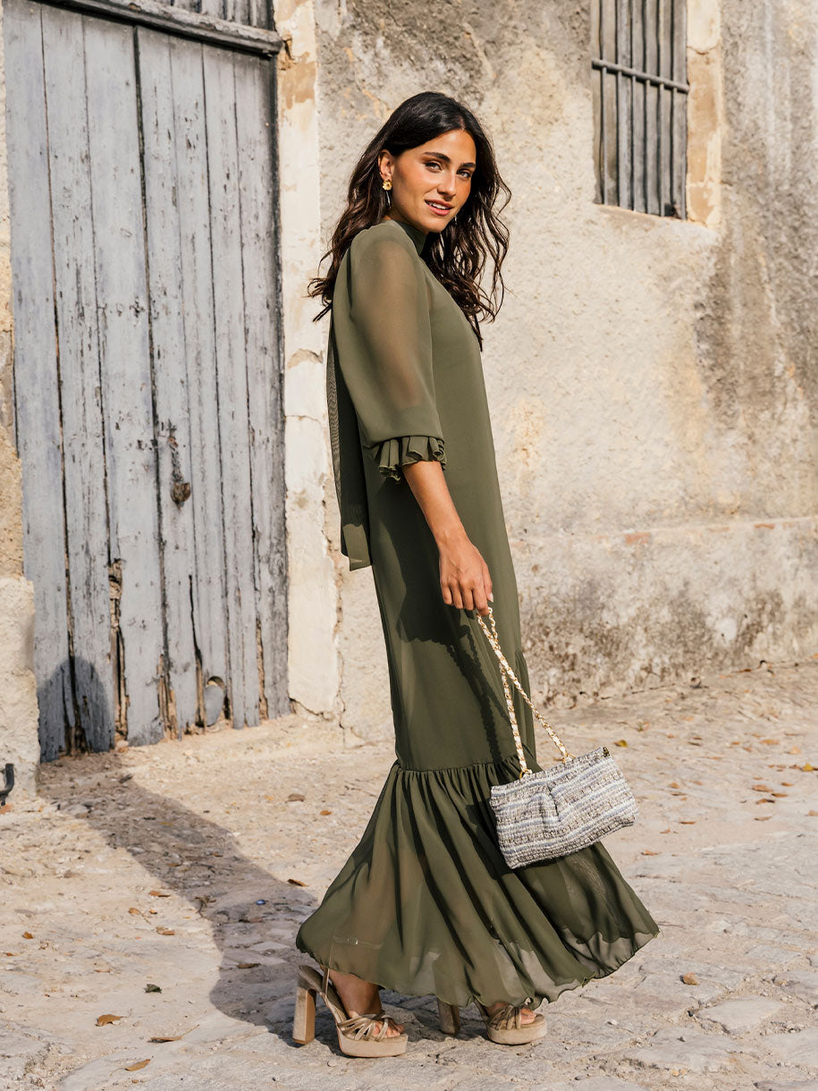 VESTIDO PLEAMAR VERDE