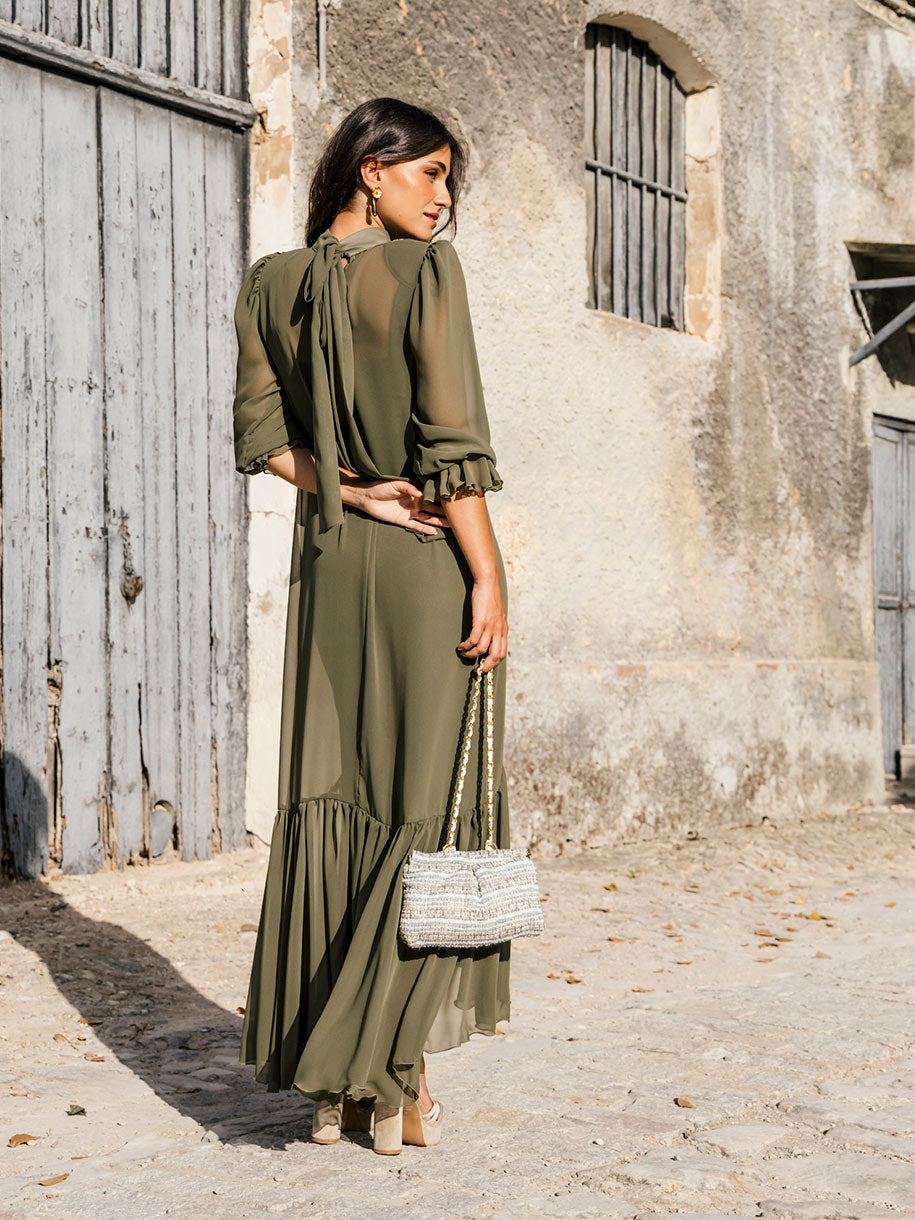 VESTIDO PLEAMAR VERDE