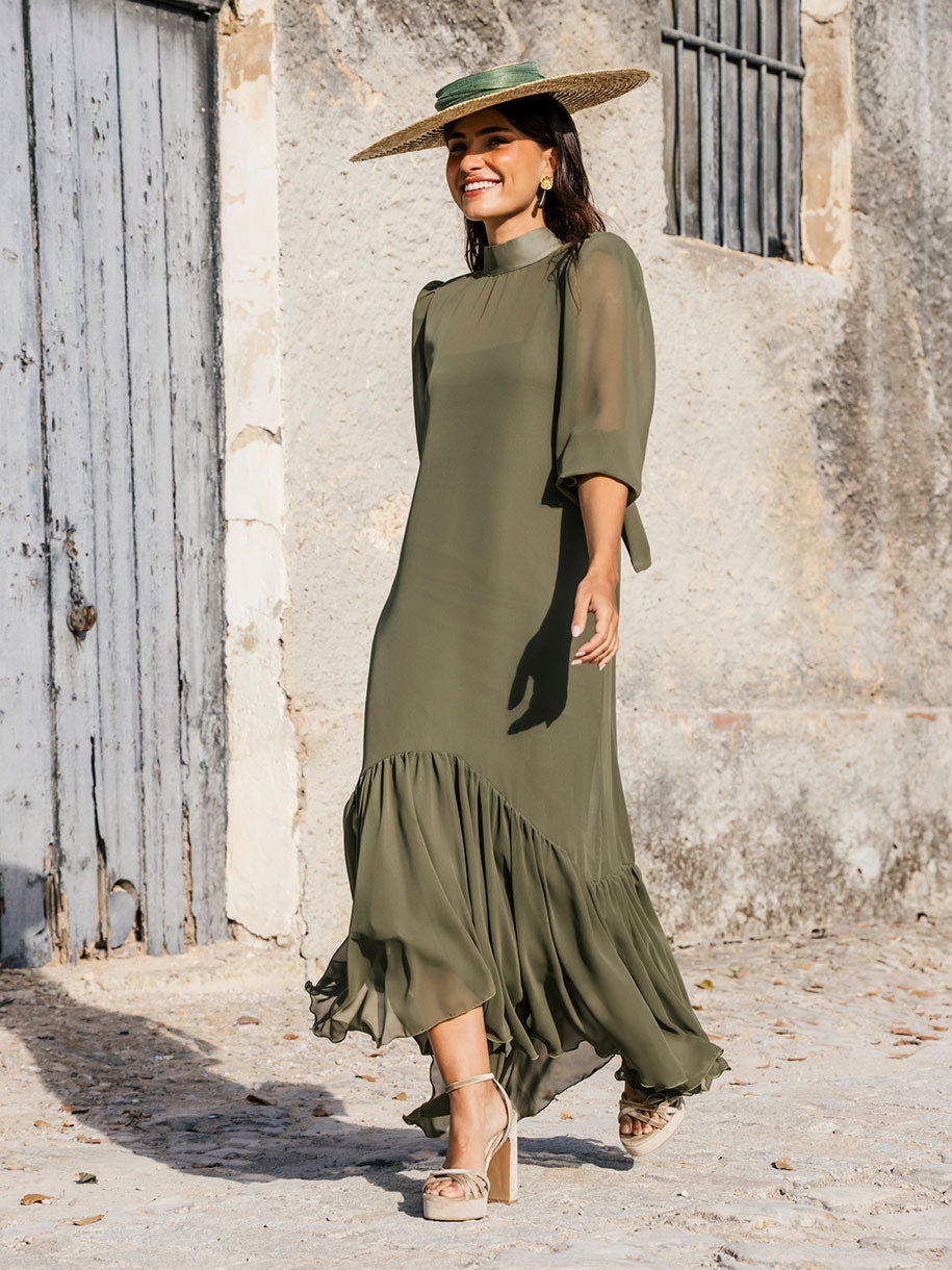 VESTIDO PLEAMAR VERDE