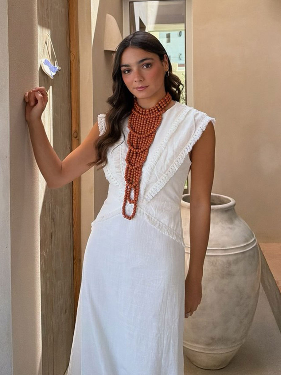Vestido blanco casual