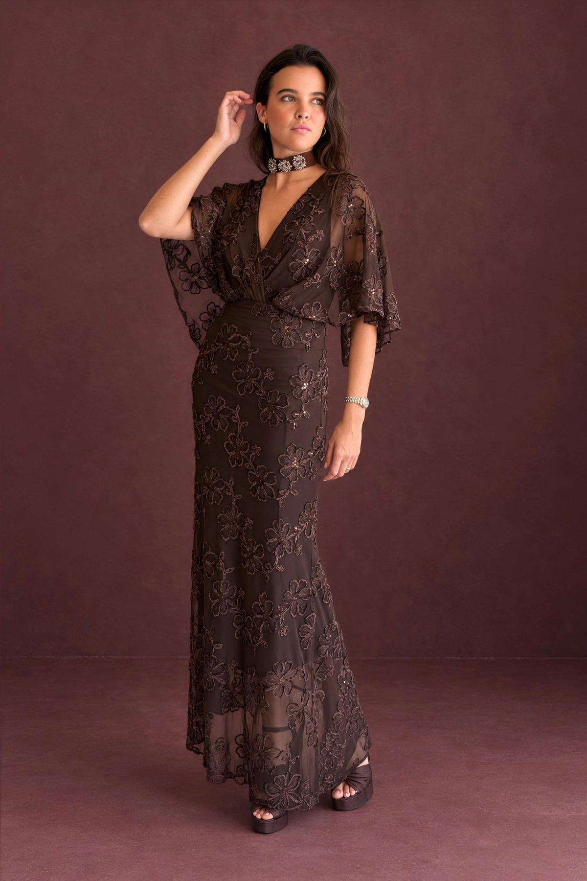 Vestido Midi de Fiesta