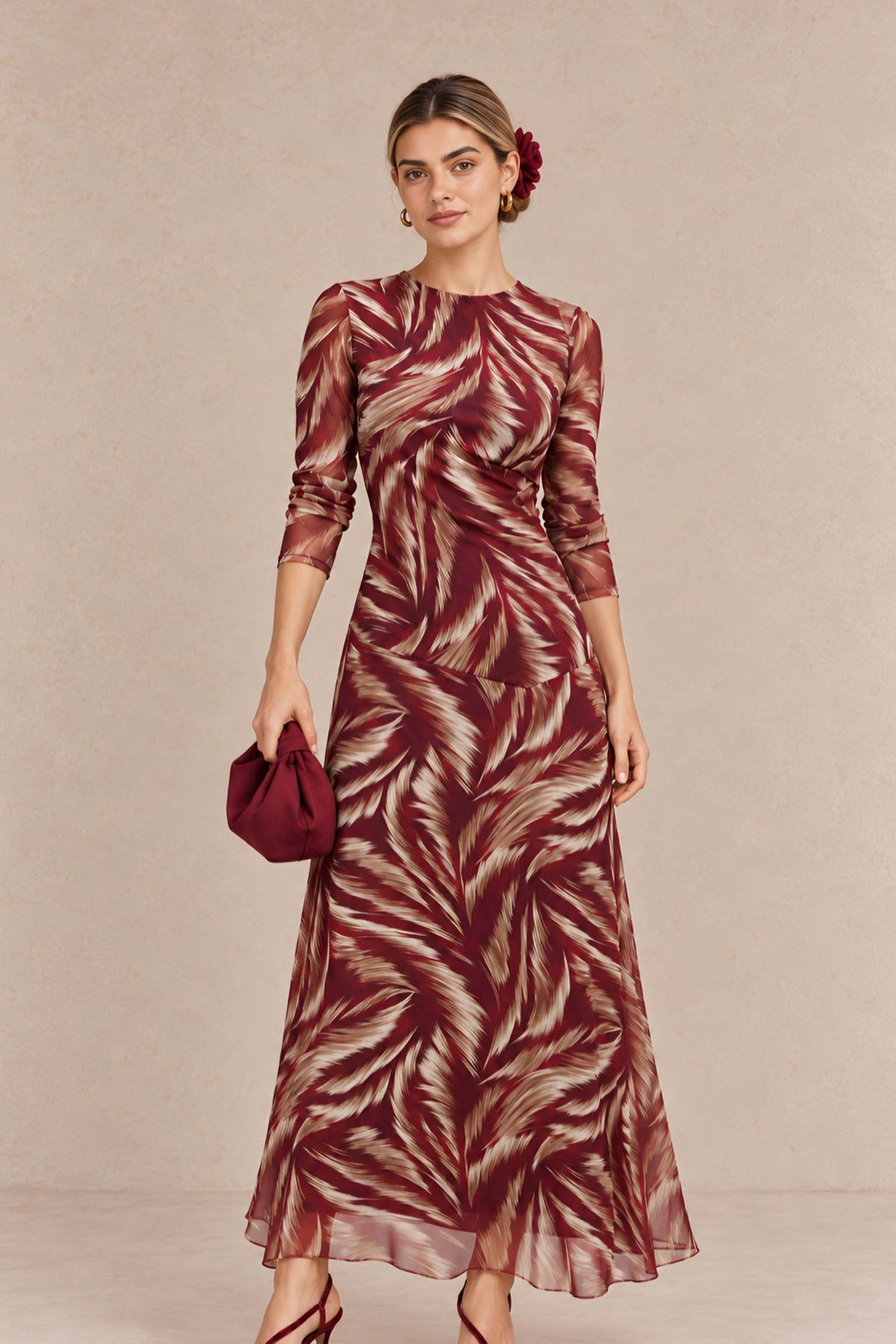 VESTIDO TUL PLUMAS LW