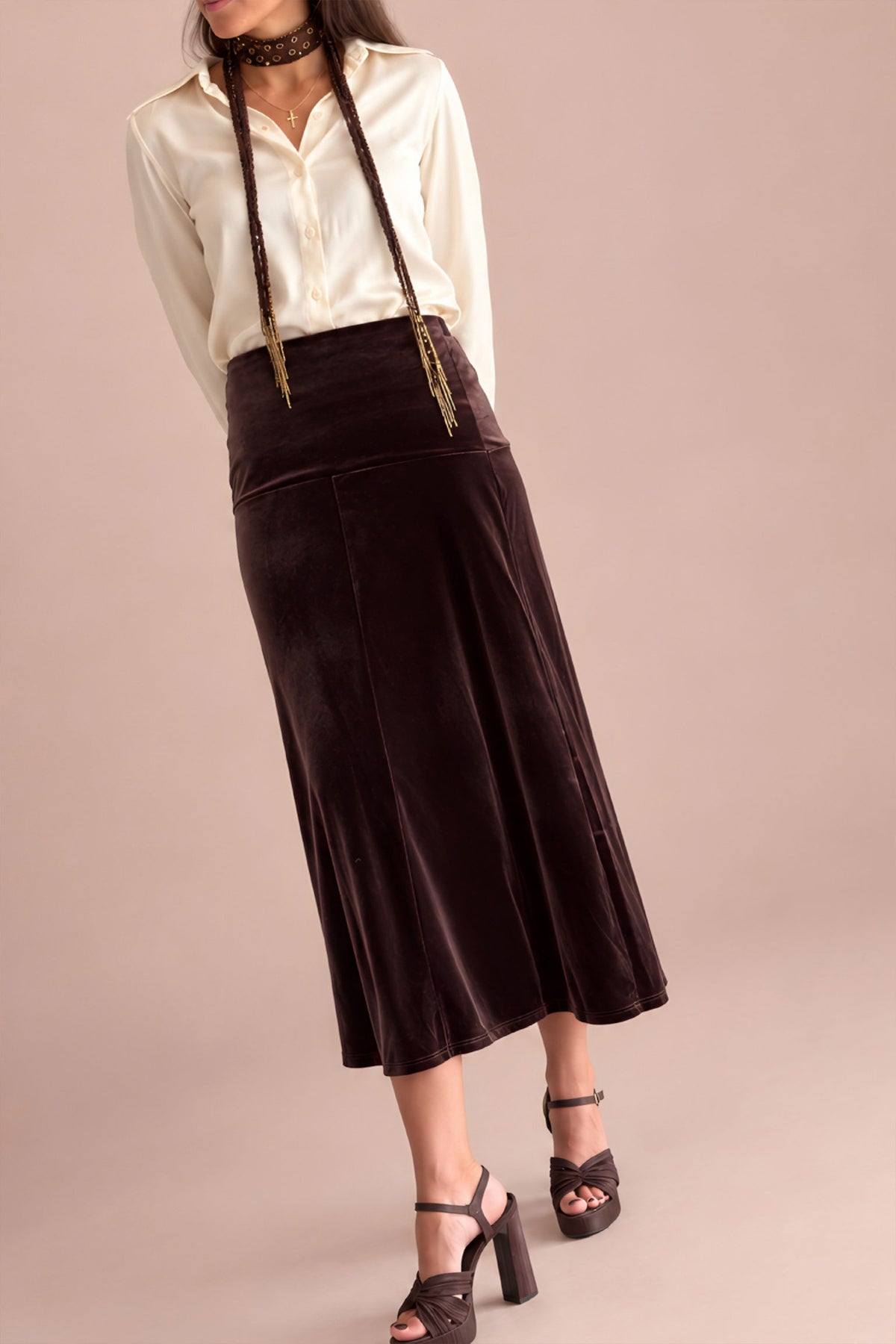 FALDA TERCIOPELO LOW