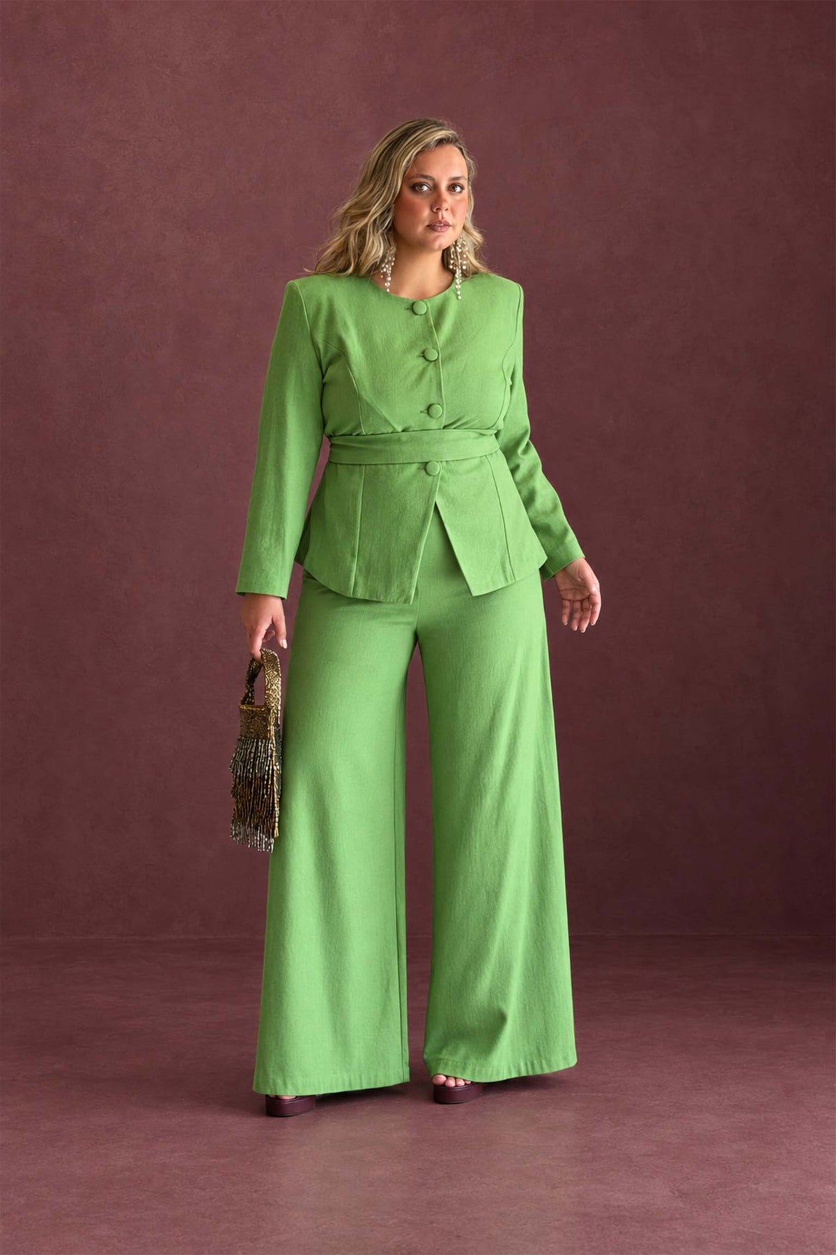 TRAJE DE CHAQUETA SALVIA