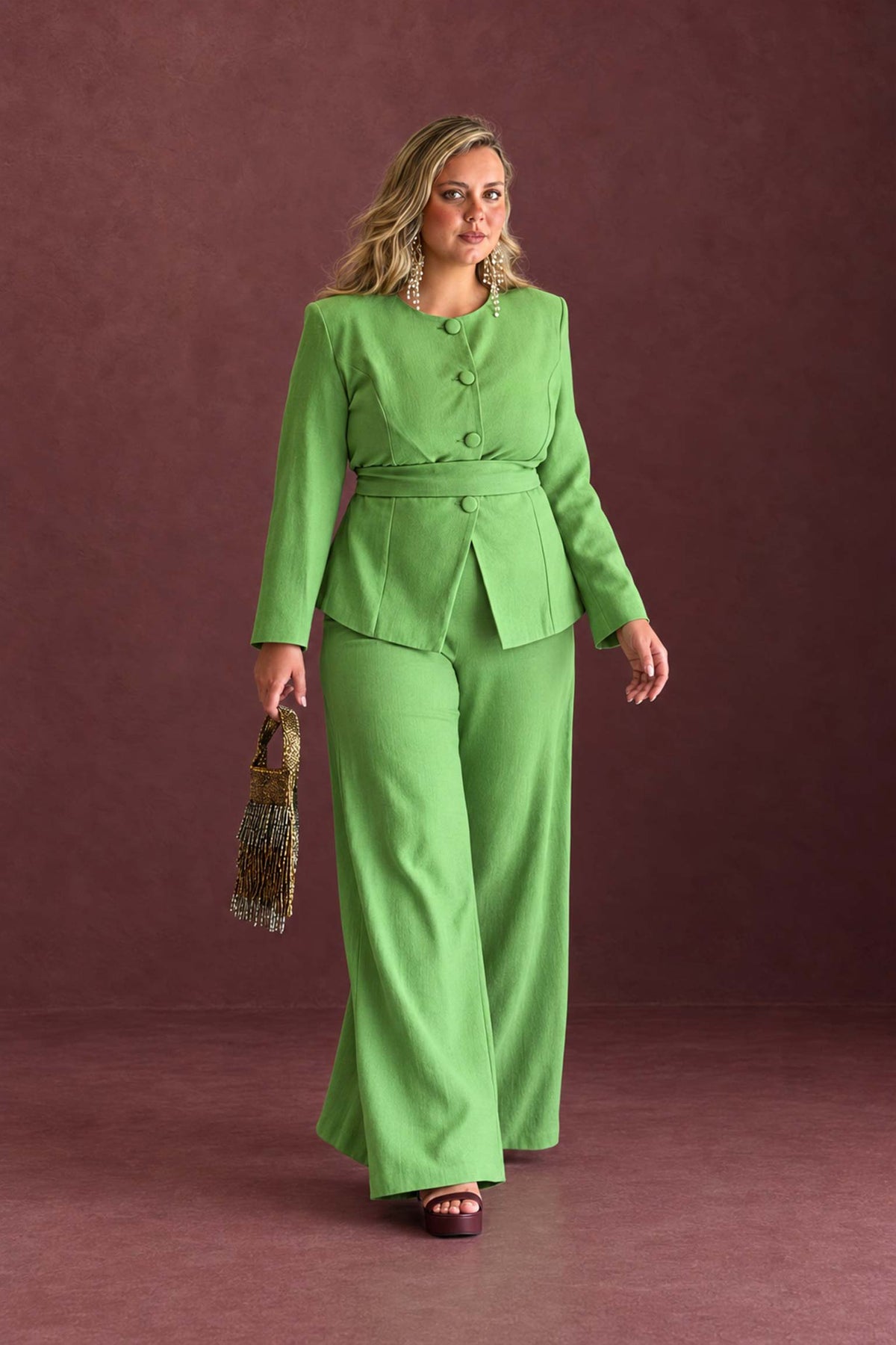 TRAJE DE CHAQUETA SALVIA